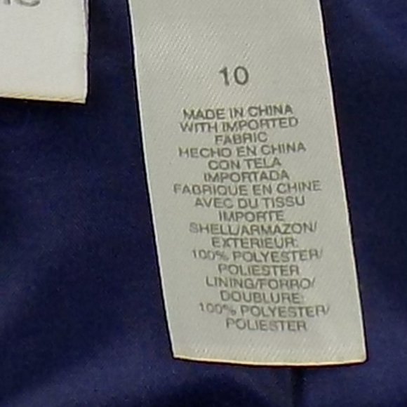 Liz Claiborne Blue Suit Skirt Size 10 - Picture 7 of 7